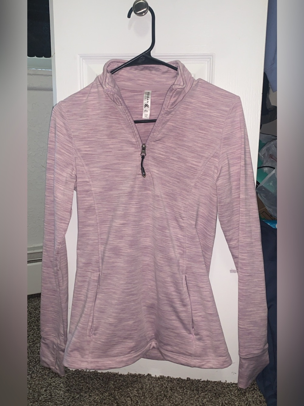Pink Active wear half Zip-up